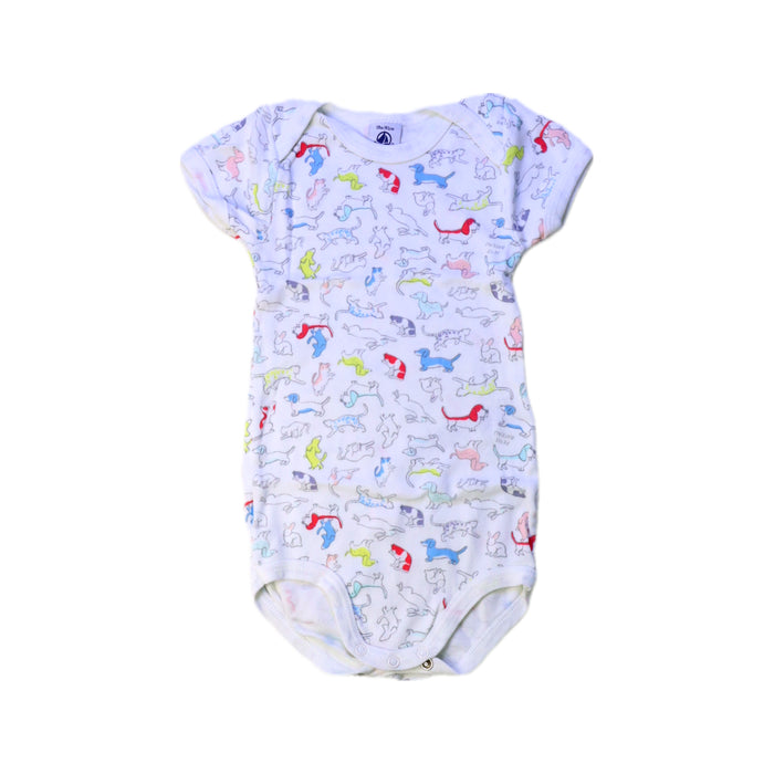 A Multicolour Short Sleeve Bodysuits from Petit Bateau in size 12-18M for neutral. (Front View)
