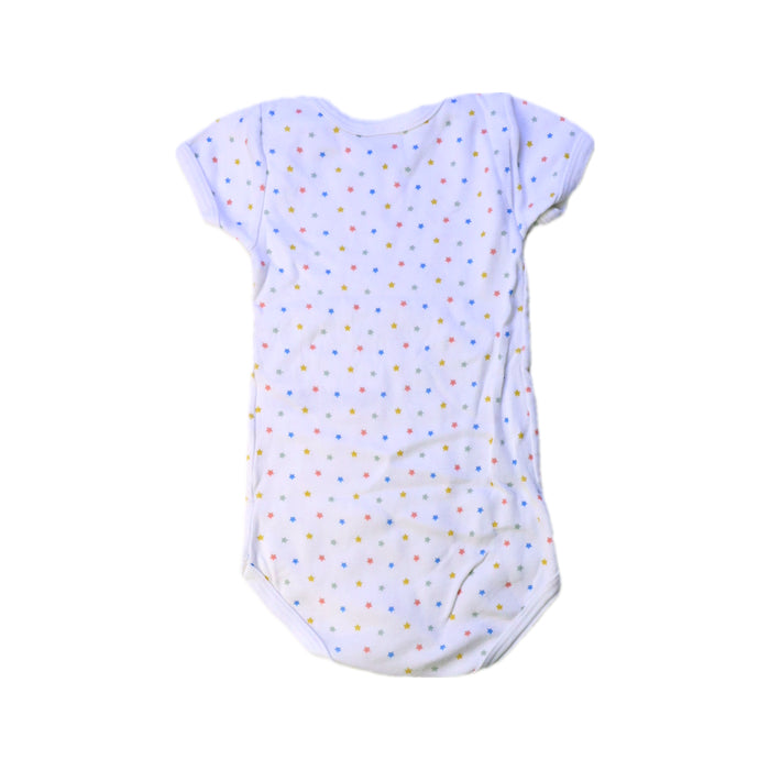 A White Short Sleeve Bodysuits from Petit Bateau in size 12-18M for neutral. (Back View)
