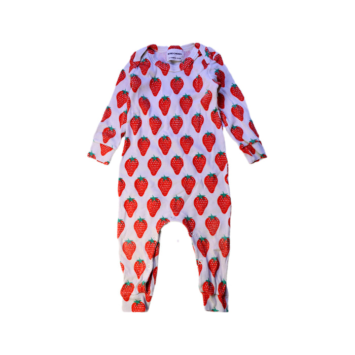 A Red Long Sleeve Rompers from Bobo Choses in size 12-18M for boy. (Front View)