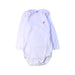 A White Long Sleeve Bodysuits from Petit Bateau in size 12-18M for neutral. (Front View)
