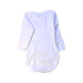 A White Long Sleeve Bodysuits from Petit Bateau in size 12-18M for neutral. (Back View)