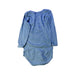 A Blue Long Sleeve Bodysuits from Petit Bateau in size 12-18M for neutral. (Back View)