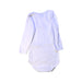 A White Long Sleeve Bodysuits from Petit Bateau in size 12-18M for neutral. (Back View)