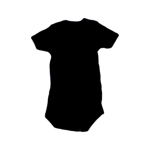 A Black Short Sleeve Bodysuits from Petit Bateau in size 6-12M for neutral. (Front View)