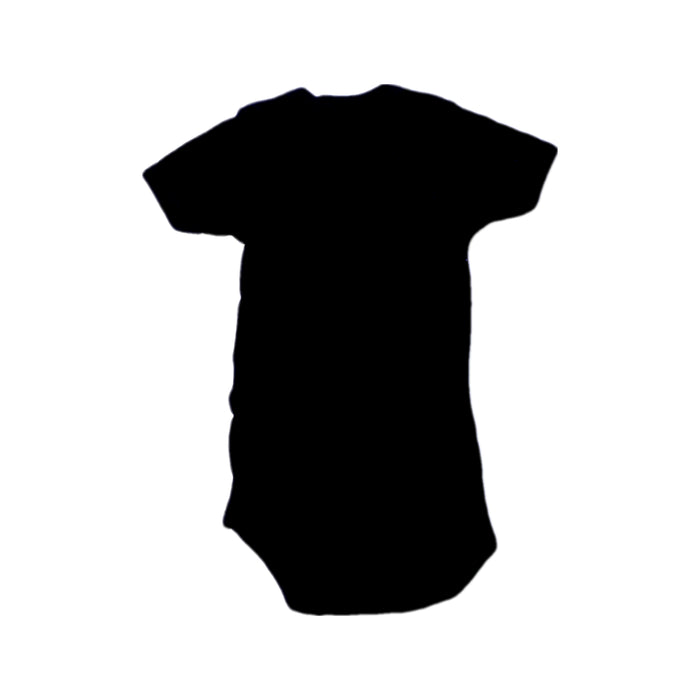 A Black Short Sleeve Bodysuits from Petit Bateau in size 6-12M for neutral. (Back View)