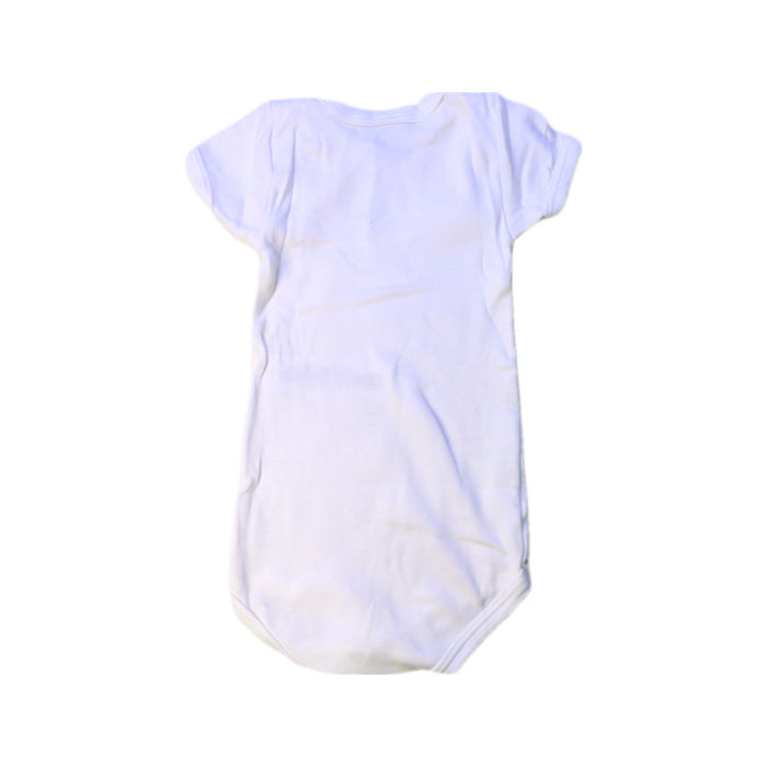 A White Short Sleeve Bodysuits from Petit Bateau in size 6-12M for neutral. (Back View)