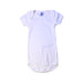 A White Short Sleeve Bodysuits from Petit Bateau in size 6-12M for neutral. (Front View)