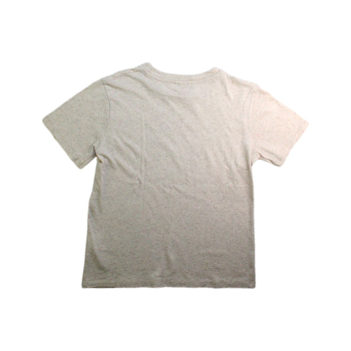 A Beige Short Sleeve T Shirts from Bonpoint in size 8Y for girl. (Back View)