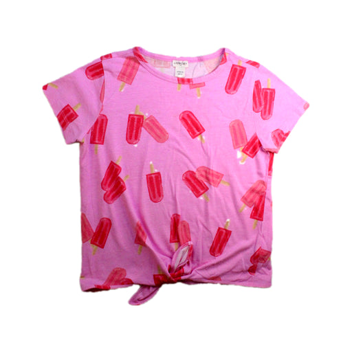A Pink Short Sleeve T Shirts from Crewcuts in size 10Y for girl. (Front View)