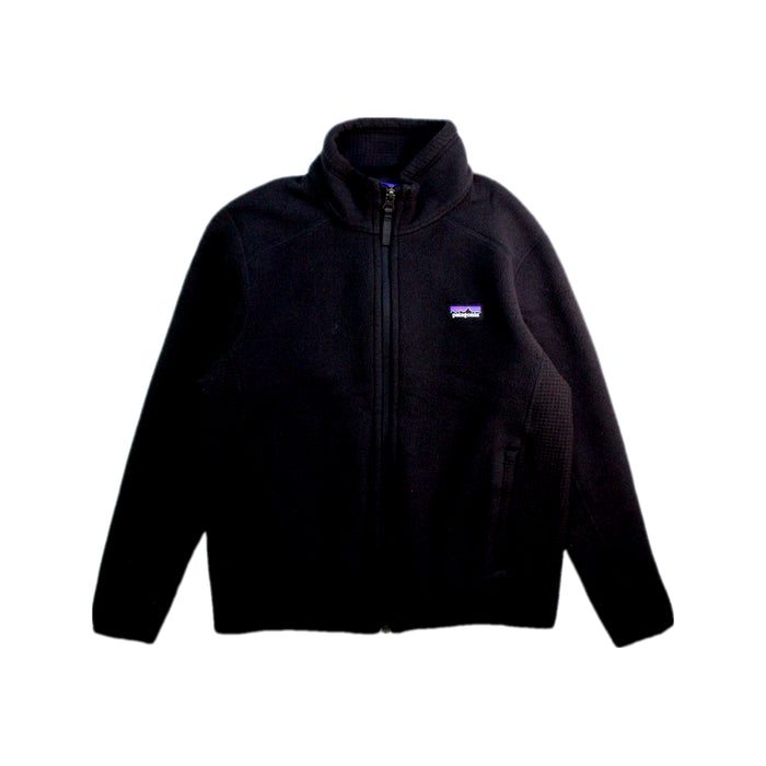 A Black Lightweight Jackets from Patagonia in size 7Y for neutral. (Front View)