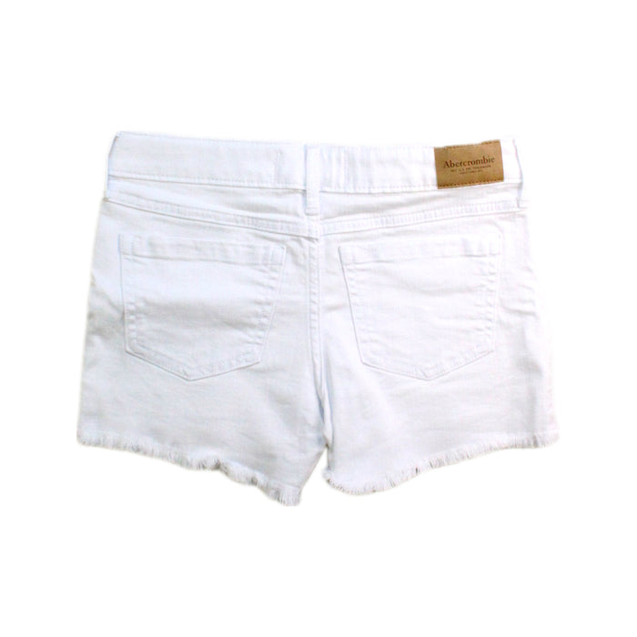 A White Shorts from Abercrombie & Fitch in size 11Y for girl. (Back View)