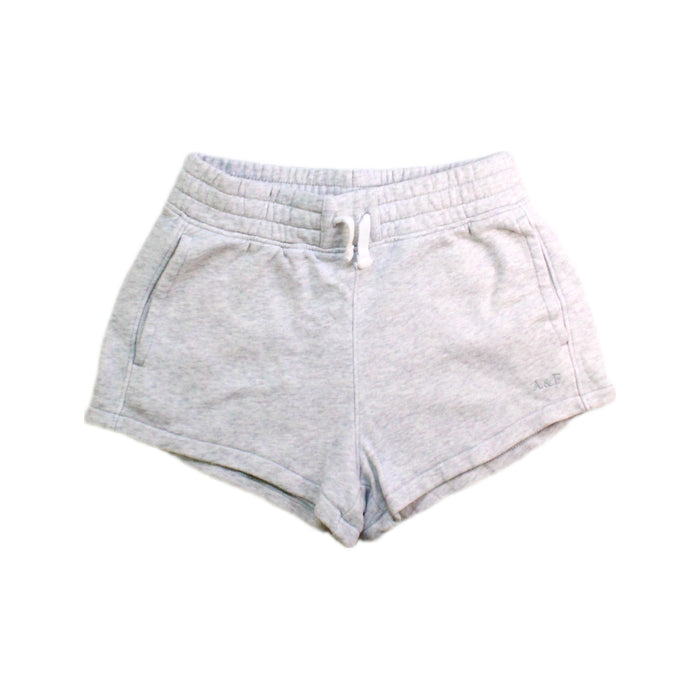 A Grey Shorts from Abercrombie & Fitch in size 9Y for girl. (Front View)