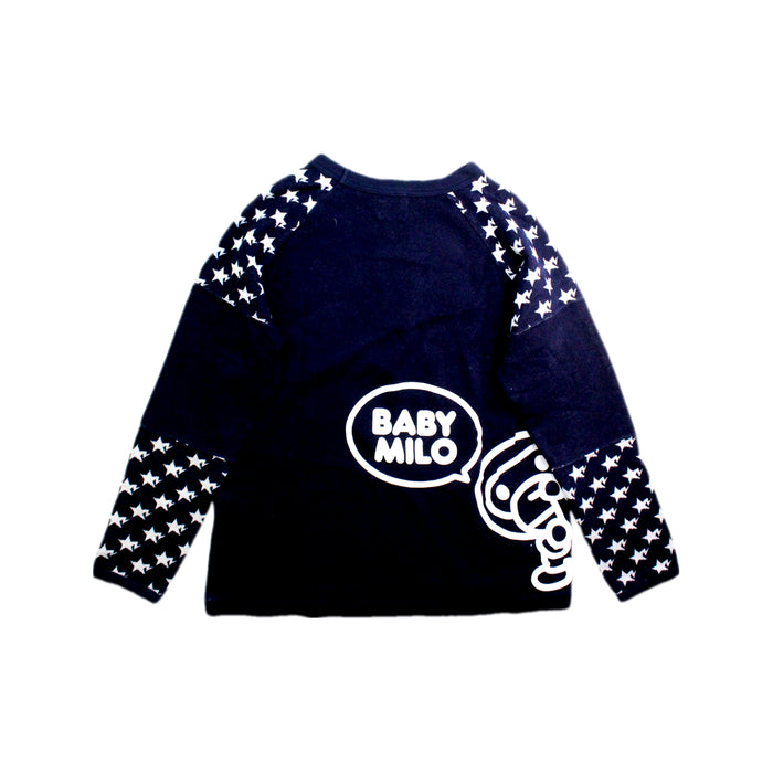 A Black Crewneck Sweatshirts from BAPE KIDS in size 10Y for boy. (Back View)