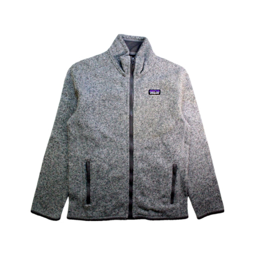 A Grey Puffer/Quilted Jackets from Patagonia in size 10Y for neutral. (Front View)