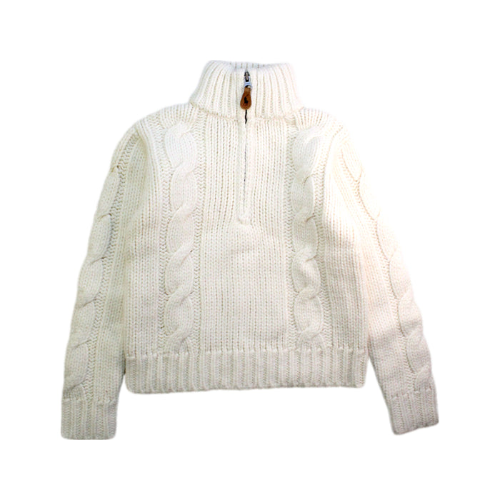 A White Knit Sweaters from Ralph Lauren in size 10Y for neutral. (Front View)