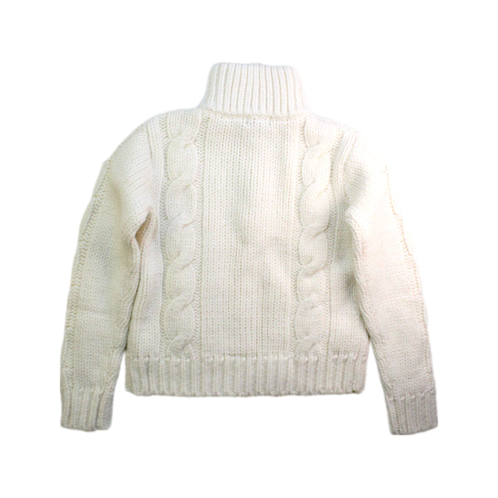 A White Knit Sweaters from Ralph Lauren in size 10Y for neutral. (Back View)