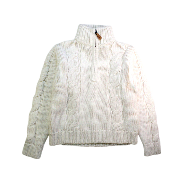 A White Knit Sweaters from Ralph Lauren in size 12Y for neutral. (Front View)