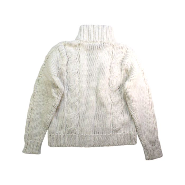 A White Knit Sweaters from Ralph Lauren in size 12Y for neutral. (Back View)