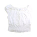 A White Short Sleeve Tops from Abercrombie & Fitch in size 9Y for girl. (Front View)
