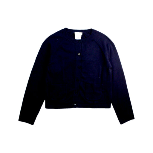 A Navy Cardigans from Jacadi in size 8Y for girl. (Front View)