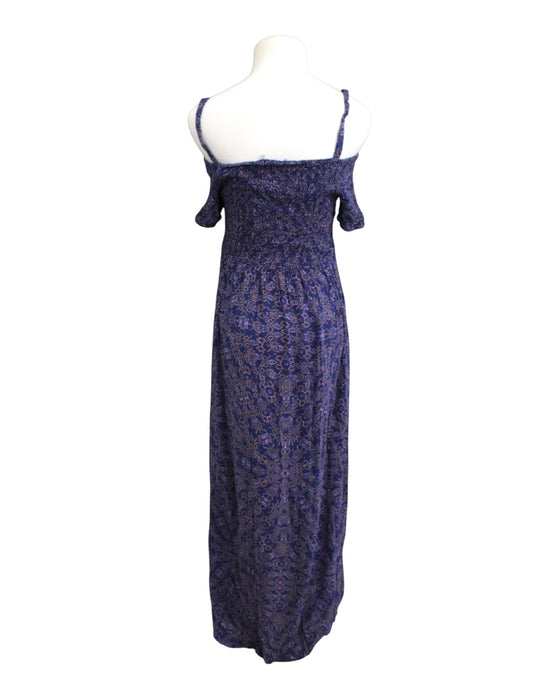 A Blue Sleeveless Dresses from Seraphine in size Maternity-S for maternity. (Back View)
