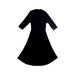 A Black Long Sleeve Dresses from Seed in size 10Y for girl. (Back View)