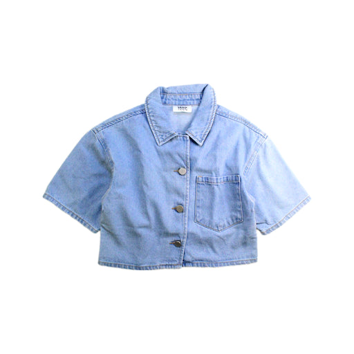 A Blue Lightweight Jackets from Seed in size 10Y for girl. (Front View)