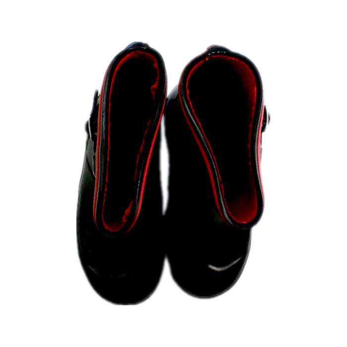 A Black Rain Boots from Hunter in size 5T for neutral. (Back View)