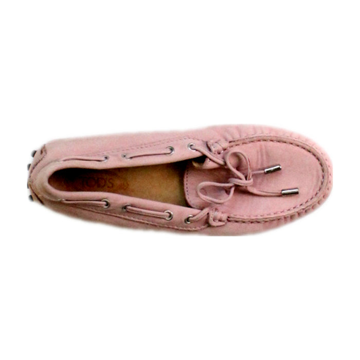 A Pink Loafers & Moccasins from Tod’s in size 7Y for girl. (Front View)