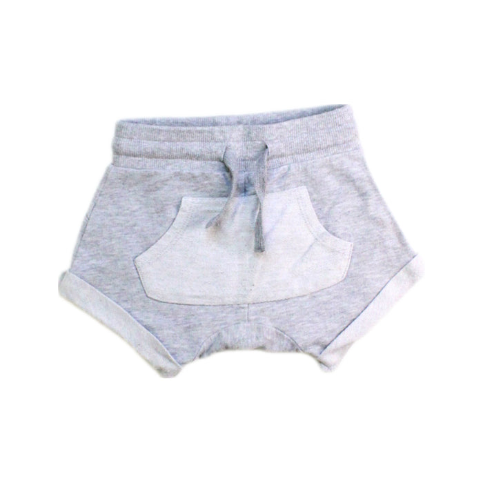 A Grey Shorts from Seed in size 3-6M for boy. (Front View)