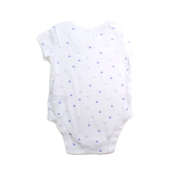 A White Short Sleeve Bodysuits from Mothercare in size 3-6M for boy. (Back View)