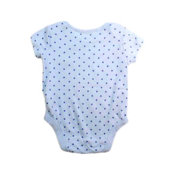 A White Short Sleeve Bodysuits from Mothercare in size 3-6M for boy. (Back View)