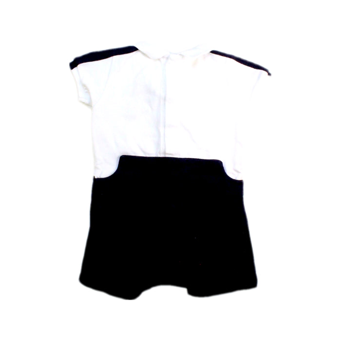 A White Short Sleeve Polos from Jacadi in size 3-6M for boy. (Back View)