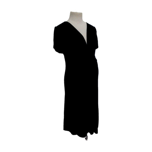 A Black Short Sleeve Dresses from Mayarya in size Maternity-L for maternity. (Front View)