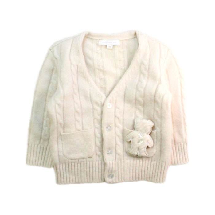 A Ivory Cardigans from Nicholas & Bears in size 3-6M for girl. (Front View)