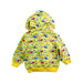 A Yellow Hooded Sweatshirts from Daniele Alessandrini in size 3-6M for boy. (Back View)