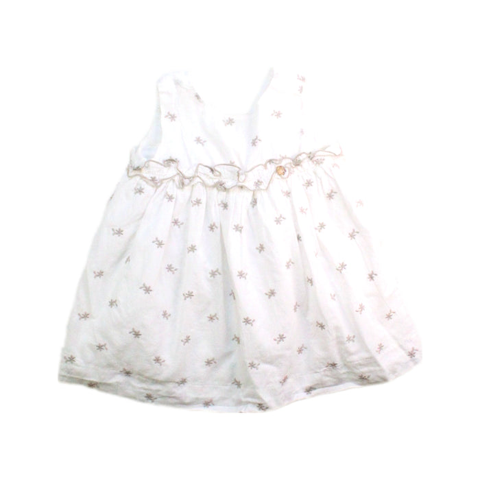 A White Sleeveless Dresses from Purete du... Bebe in size 6-12M for girl. (Front View)
