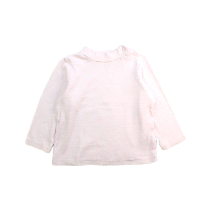 A Ivory Long Sleeve Tops from Mides in size 12-18M for girl. (Front View)