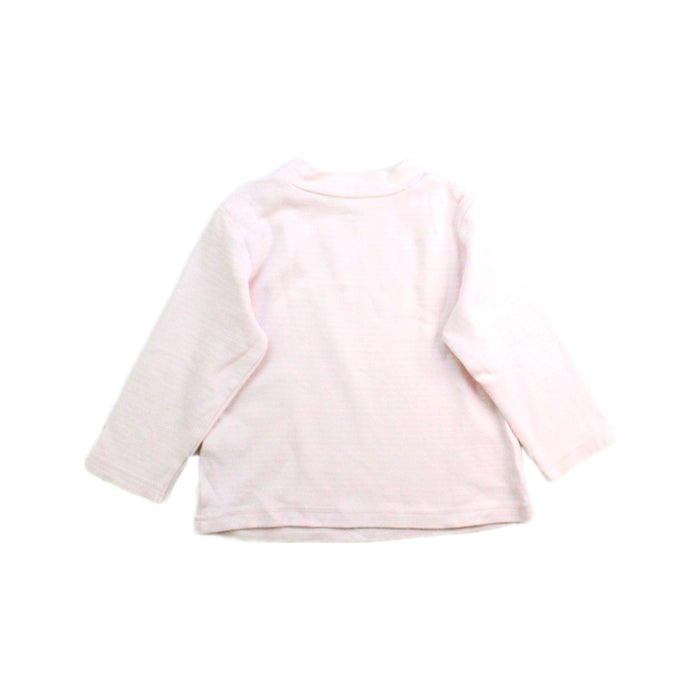 A Ivory Long Sleeve Tops from Mides in size 12-18M for girl. (Back View)