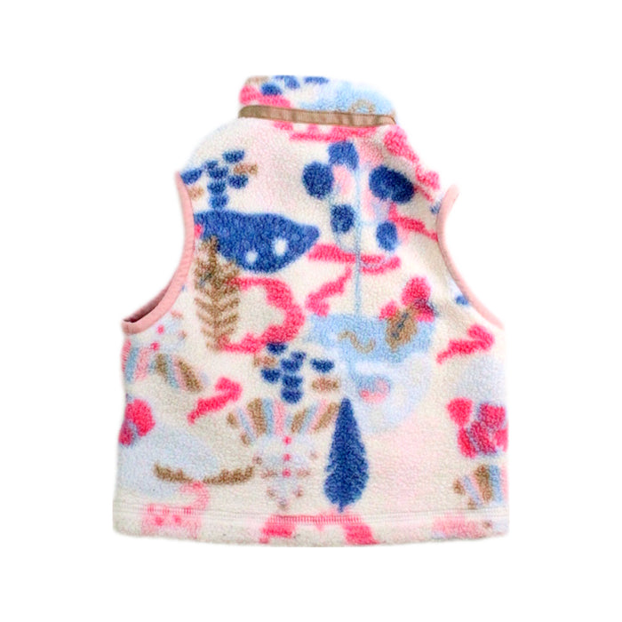 A Pink Outerwear Vests from Patagonia in size 6-12M for girl. (Back View)
