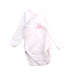 A Pink Long Sleeve Bodysuits from Petit Bateau in size 3-6M for girl. (Front View)