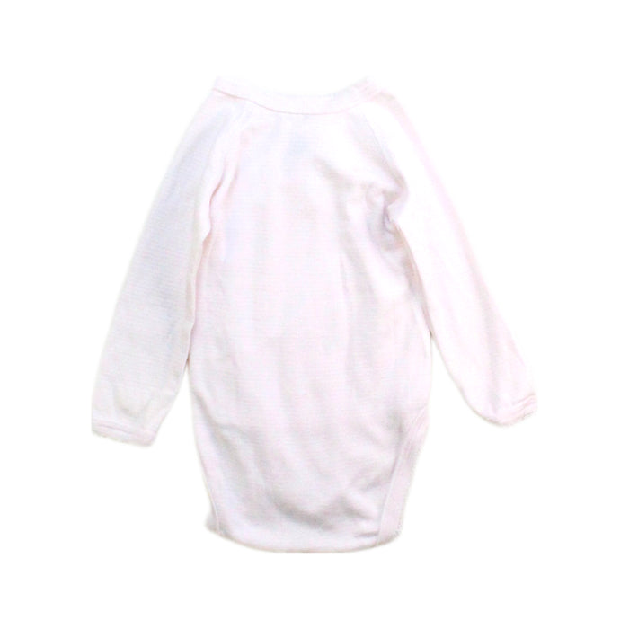 A Pink Long Sleeve Bodysuits from Petit Bateau in size 3-6M for girl. (Back View)