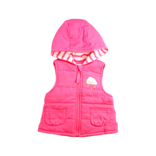 A Pink Outerwear Vests from Mides in size 3-6M for girl. (Front View)