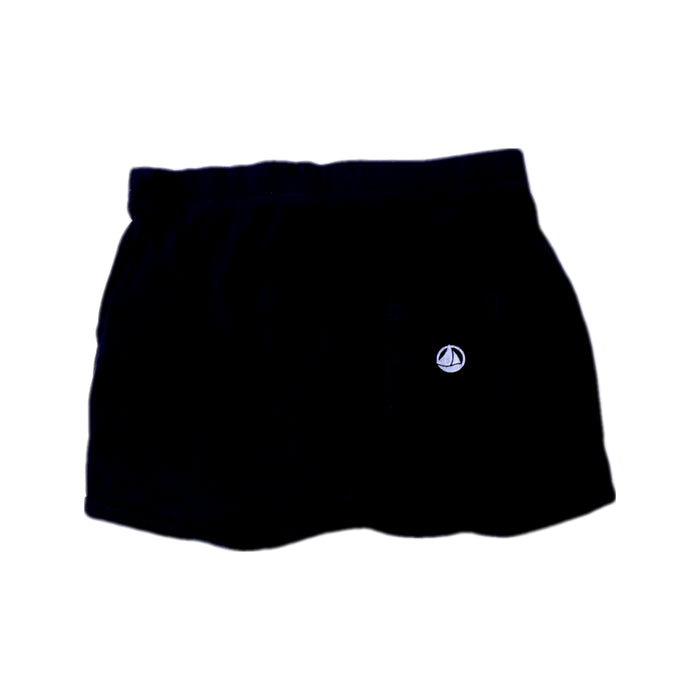 A Navy Shorts from Petit Bateau in size 6-12M for boy. (Back View)