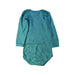 A Green Long Sleeve Bodysuits from Petit Bateau in size 6-12M for girl. (Back View)