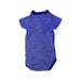 A Blue Short Sleeve Bodysuits from Petit Bateau in size 6-12M for boy. (Back View)