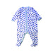 A Blue Onesies from Petit Bateau in size 6-12M for boy. (Front View)