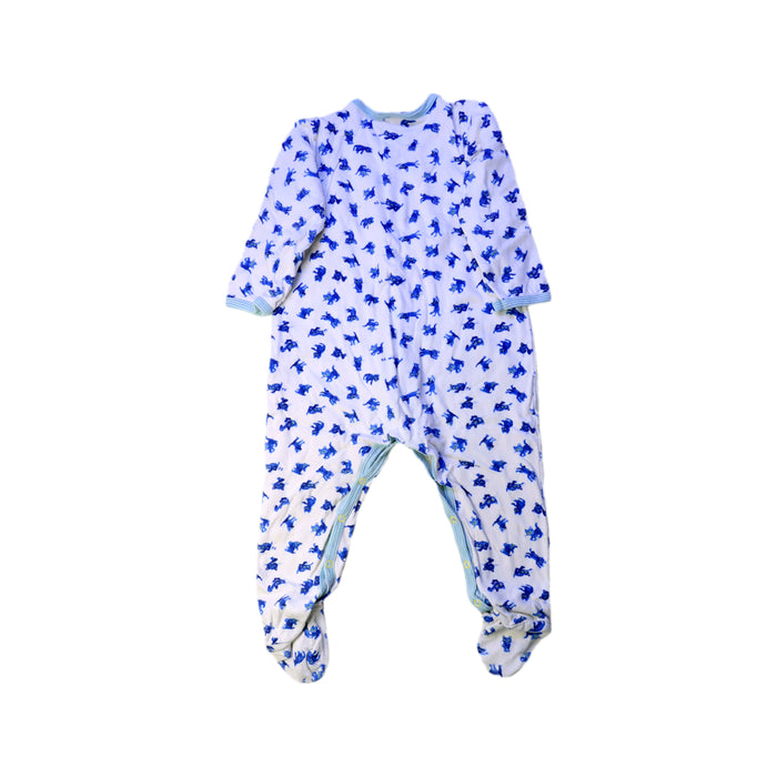 A White Onesies from Petit Bateau in size 12-18M for boy. (Back View)