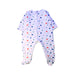 A White Onesies from Petit Bateau in size 12-18M for girl. (Front View)
