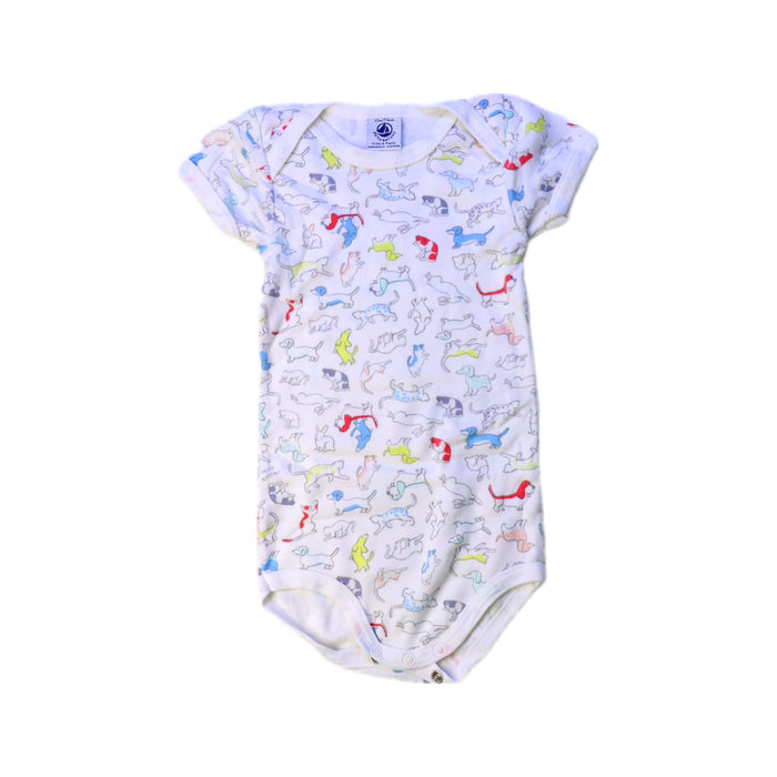 A Multicolour Short Sleeve Bodysuits from Petit Bateau in size 6-12M for girl. (Front View)